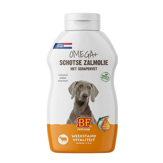 Omega+ Vloeibaar Schapenvet met Zalmolie