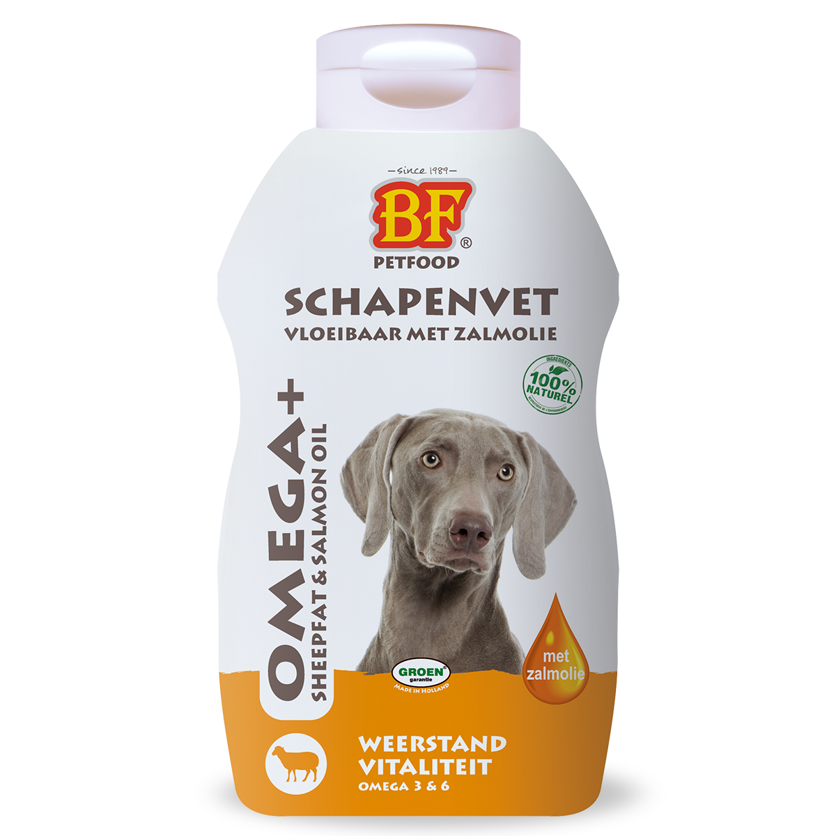 Omega+ Vloeibaar Schapenvet met Zalmolie